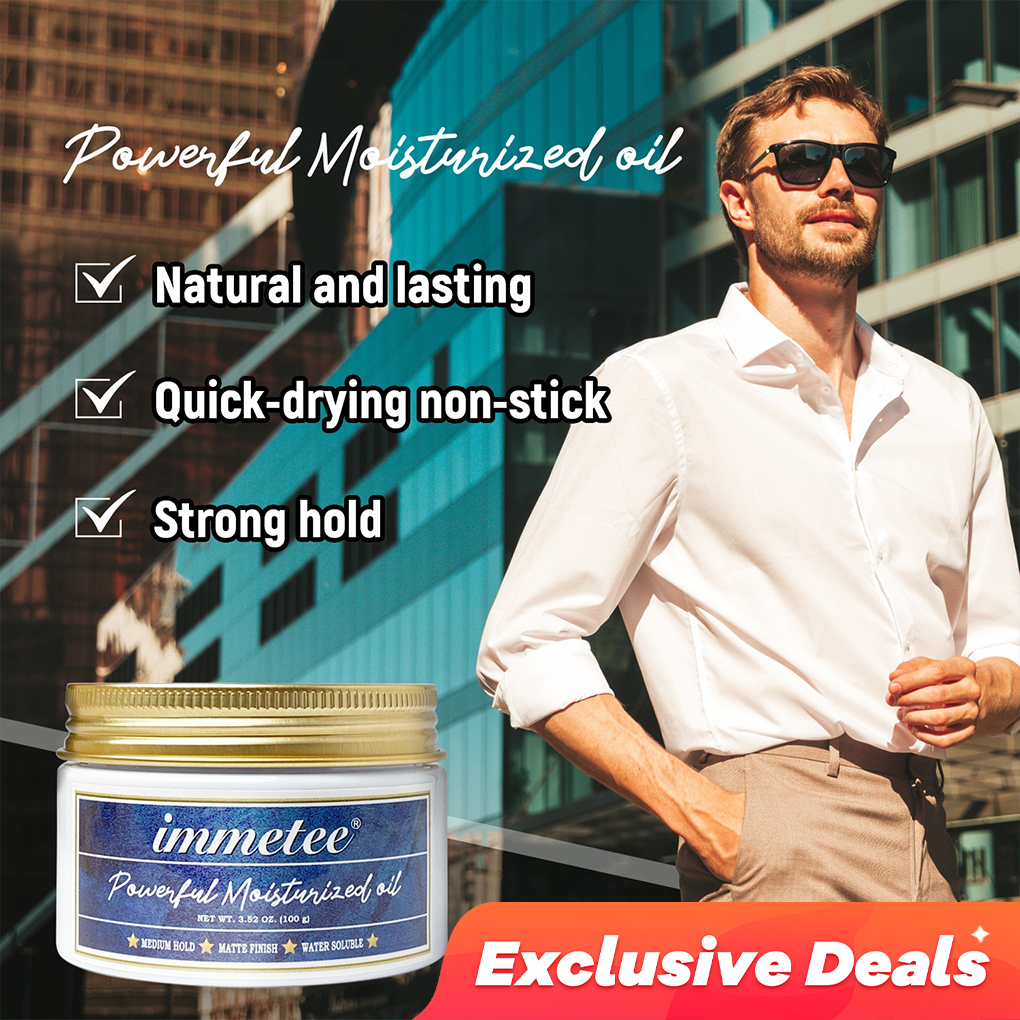Buy [Exclusive Deal] 【BUY 1 GET 1 FREE】Hair wax hair oil men's styling strong styling