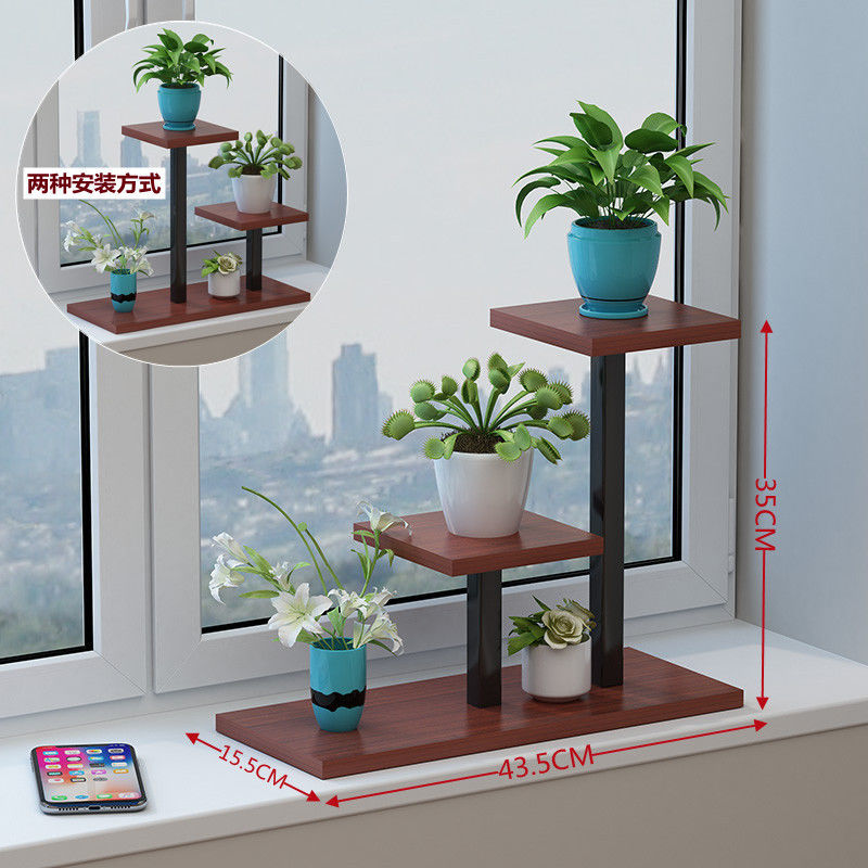 Buy Flower shelf balcony multilayer bay window wrought iron flower