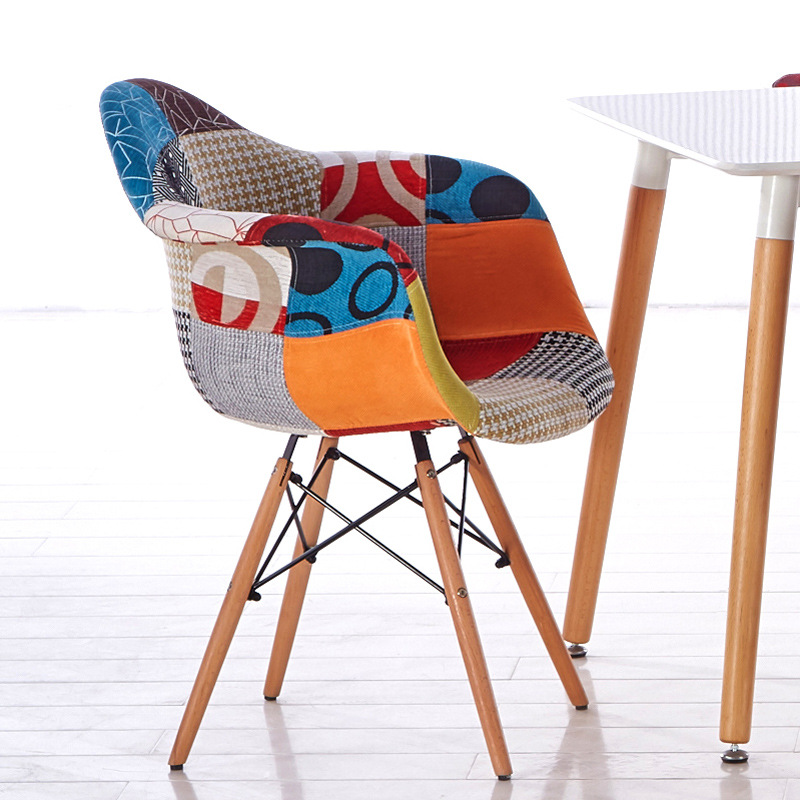 Buy Eames solid wood computer chair modern minimalist dining chair home