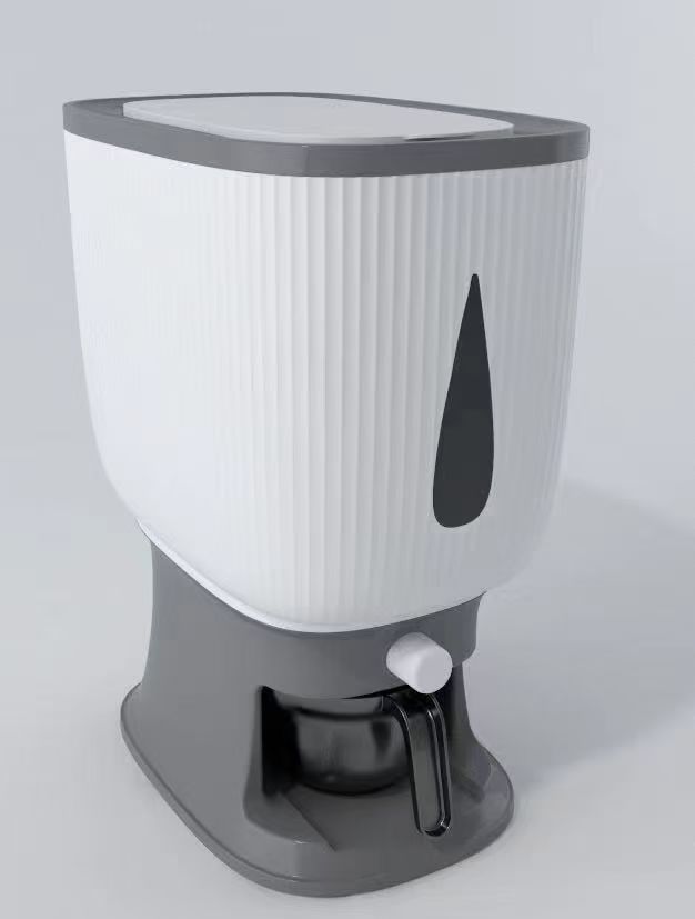 Buy 10KG rice bucket household pressure metering rice bucket insect