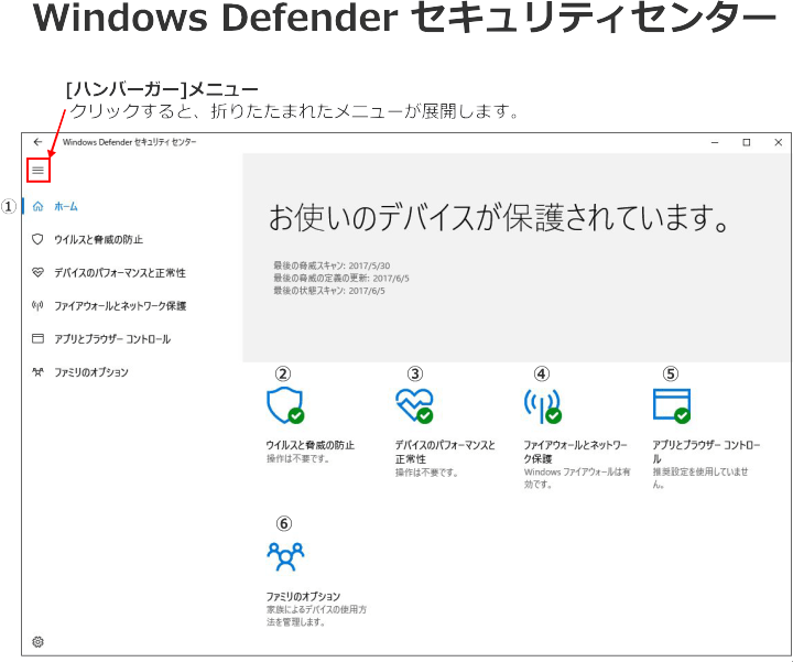 Windows Defenderセキュリティセンターとは 日本パソコンインストラクター養成協会