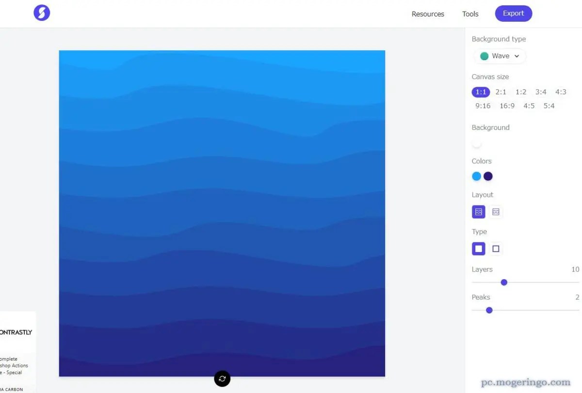キレイな背景画像を生成できるサムネイルやSNS画像に便利なサービス 『Background generator』 PCあれこれ探索