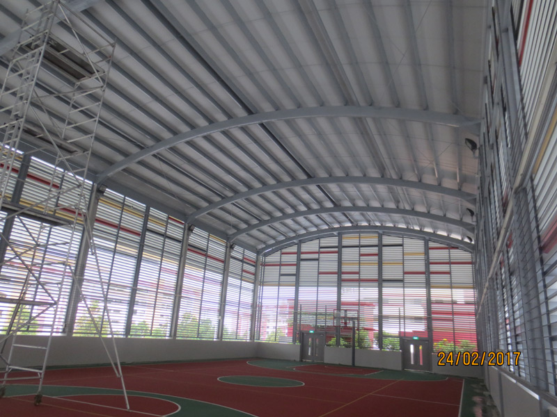 Blk 241A Bukit Batok East Covered Basketball Court Protective Coating