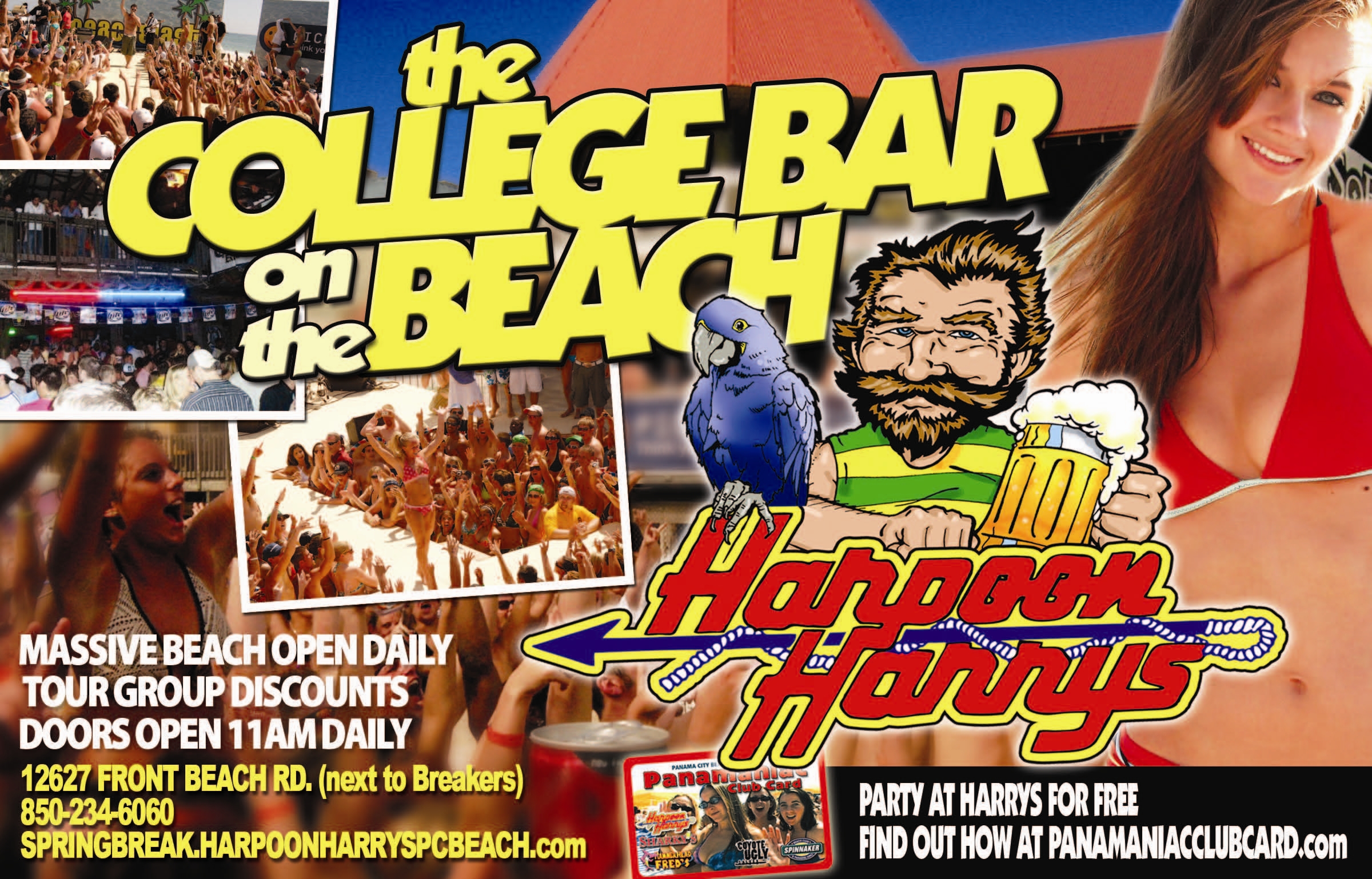 Panama City Spring Break 2023 Events Harpoon Harry’s The College Bar on the Beach Panama City Beach
