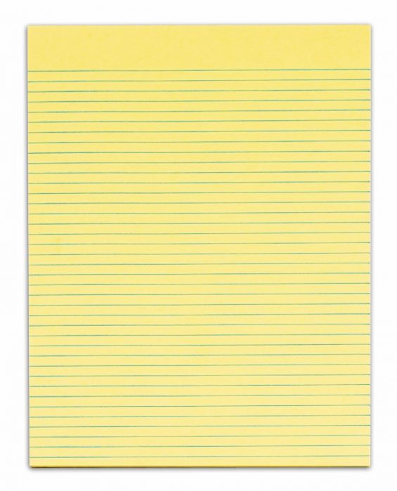 ABC Writing Pad 50 Pages A4 Yellow PC Circle