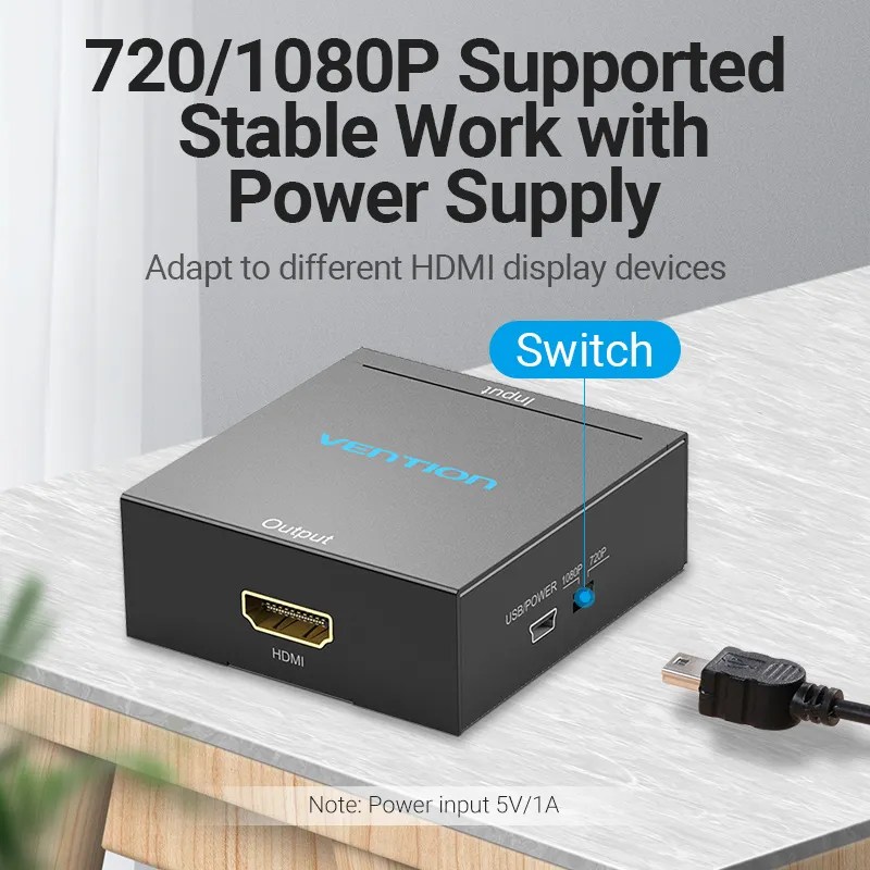 Vention RCA To HDMI Converter Amman Jordan PCcircle