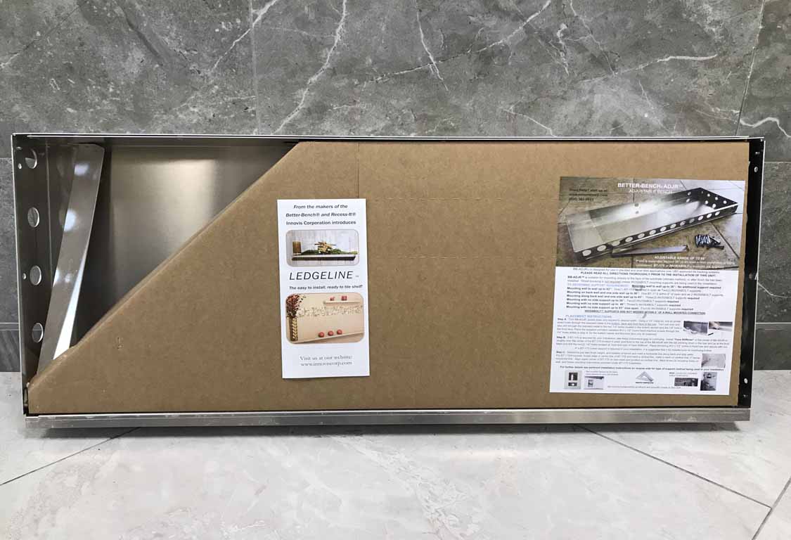 Better Bench Adjustable Shower Bench PCC Tile