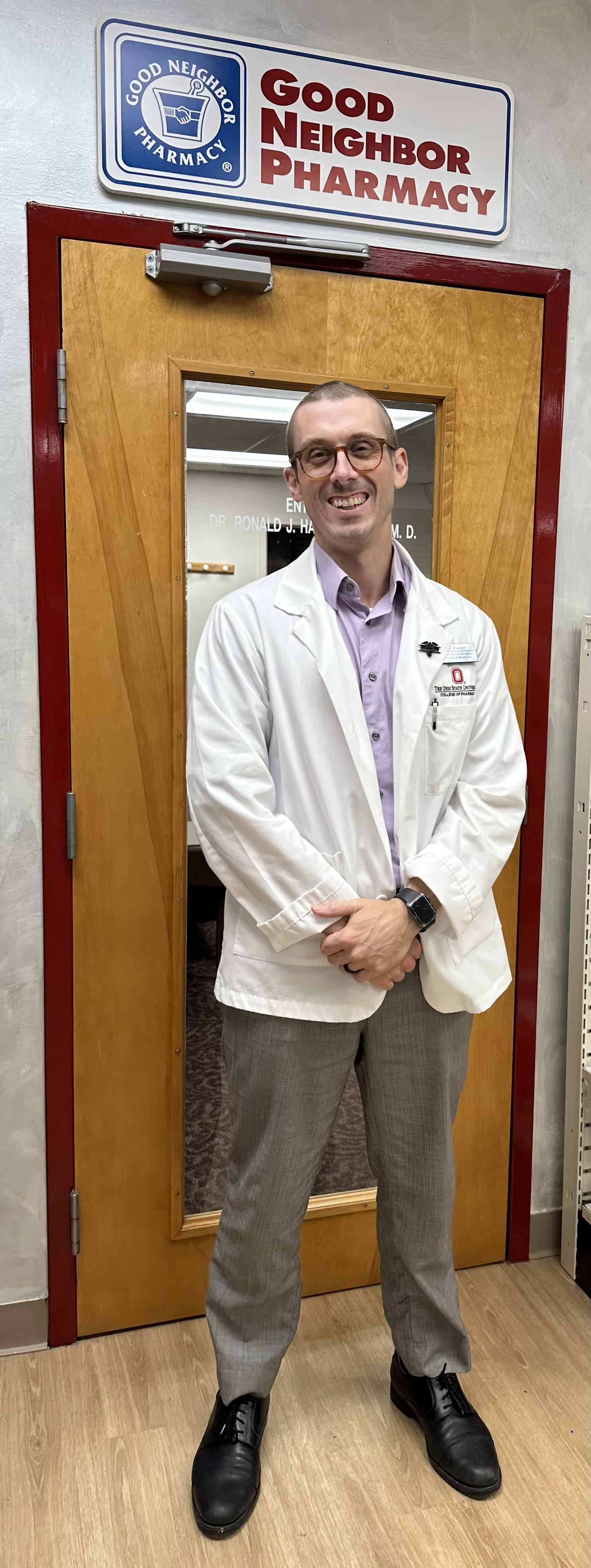 Please Lee Zimmer Our Student Pharmacist at Happy Druggist on