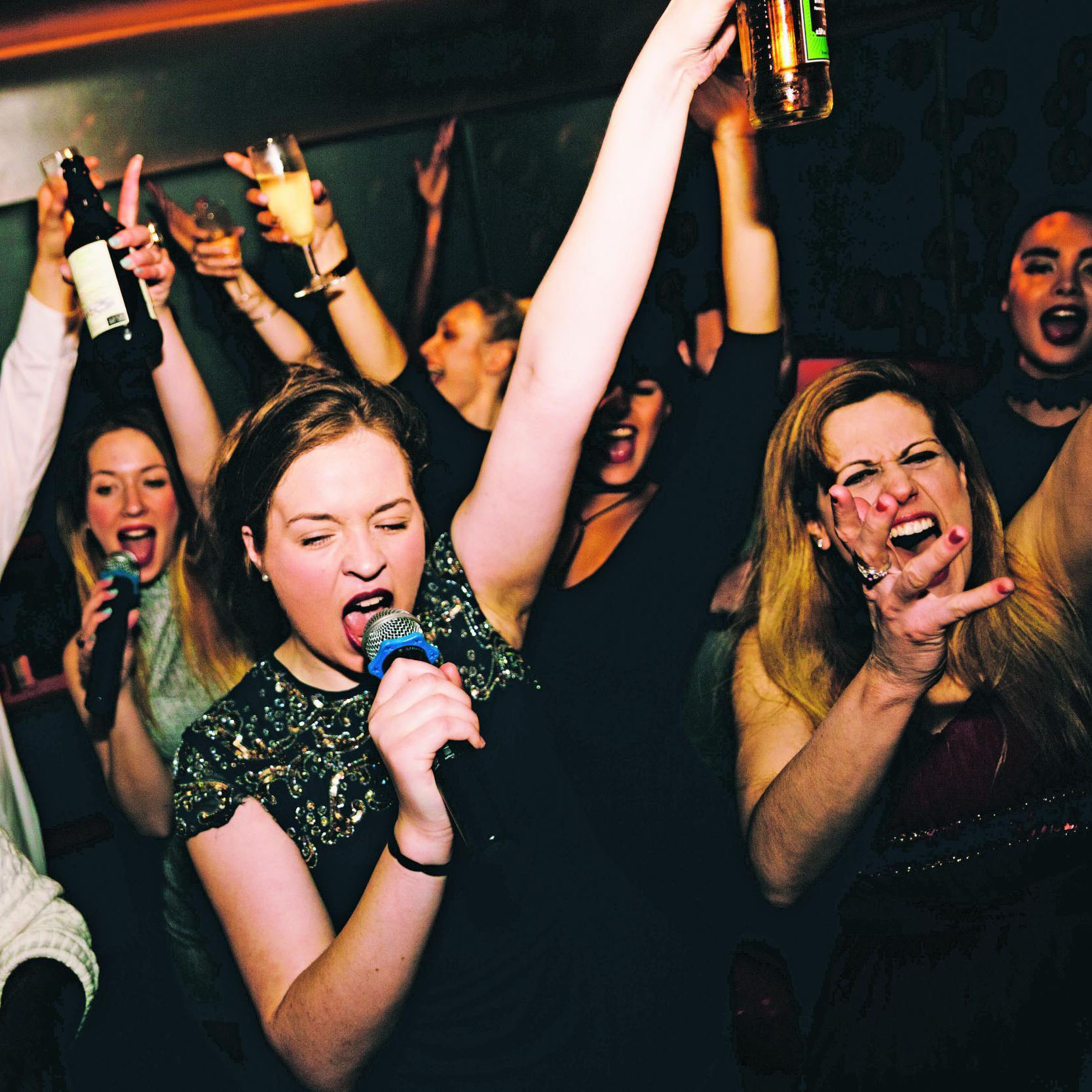 Karaoke system for a bar