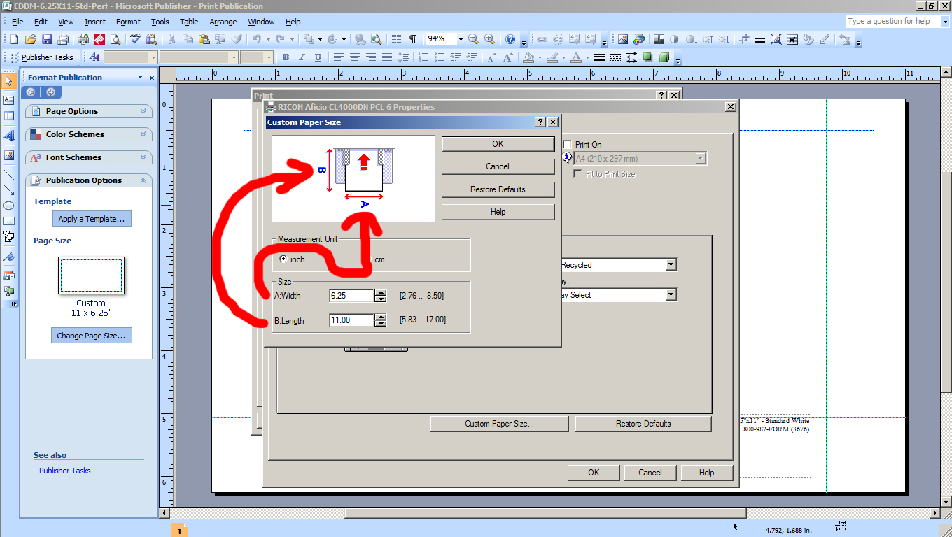 How To Set Up a Printer to Print on Custom Paper Sizes. Burris