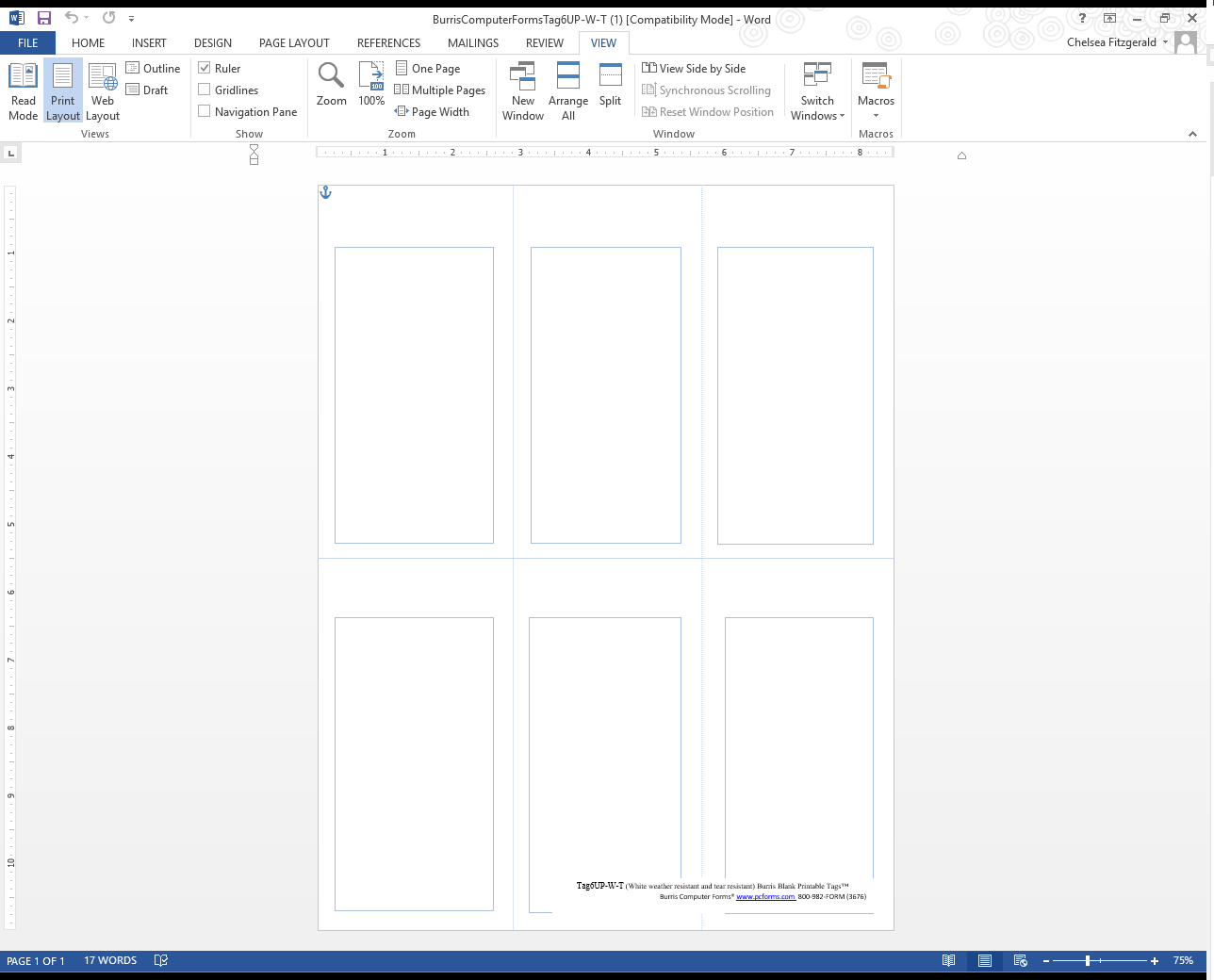 How to design and print your own tags.