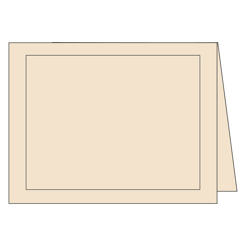 Classy Cream Blank Panel Note Cards Printable Panel Note Cards