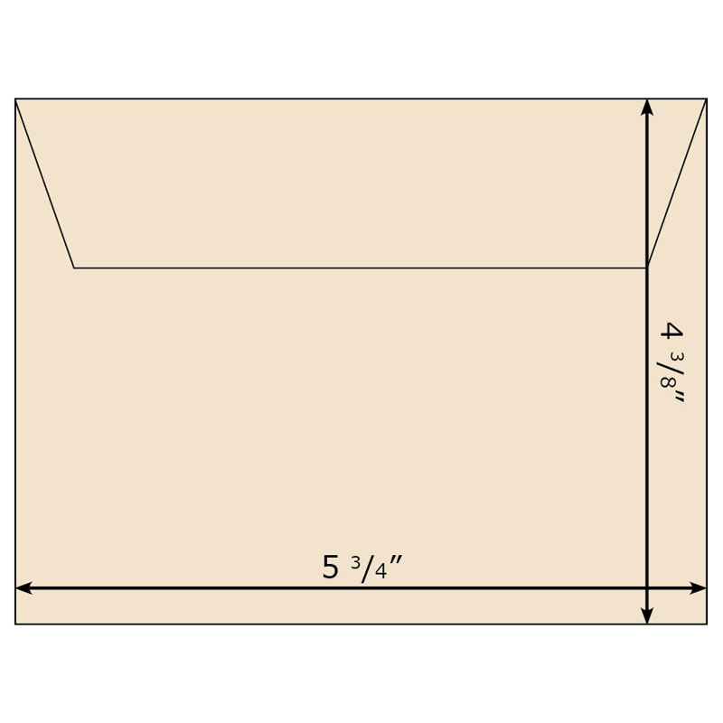 Note Card Envelopes Greeting Card Envelopes Classy Cream