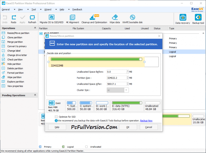 EaseUS Partition Master v18.2.0 Crack + License Key Download
