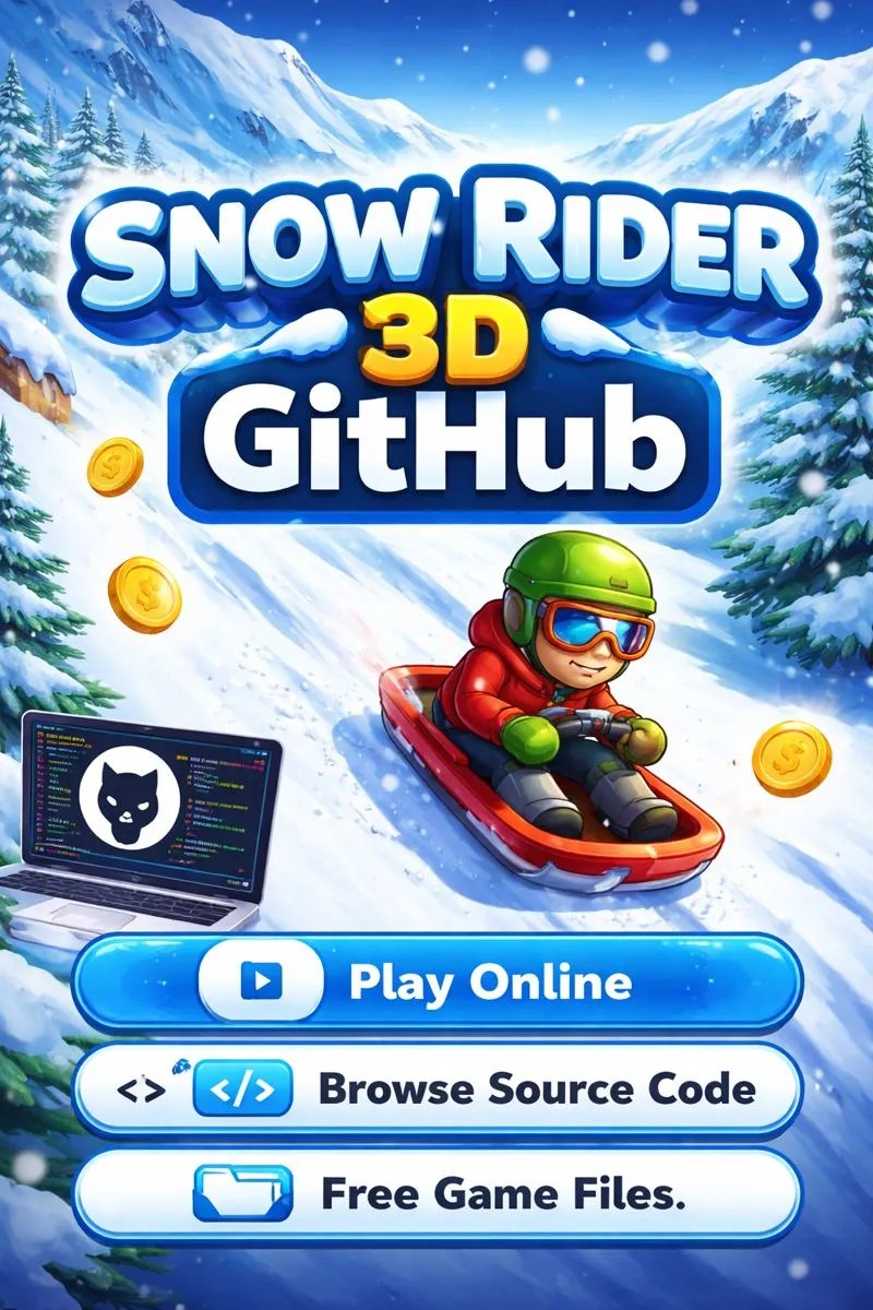 Snow Rider 3D GitHub Repository Free Browser Game & Code