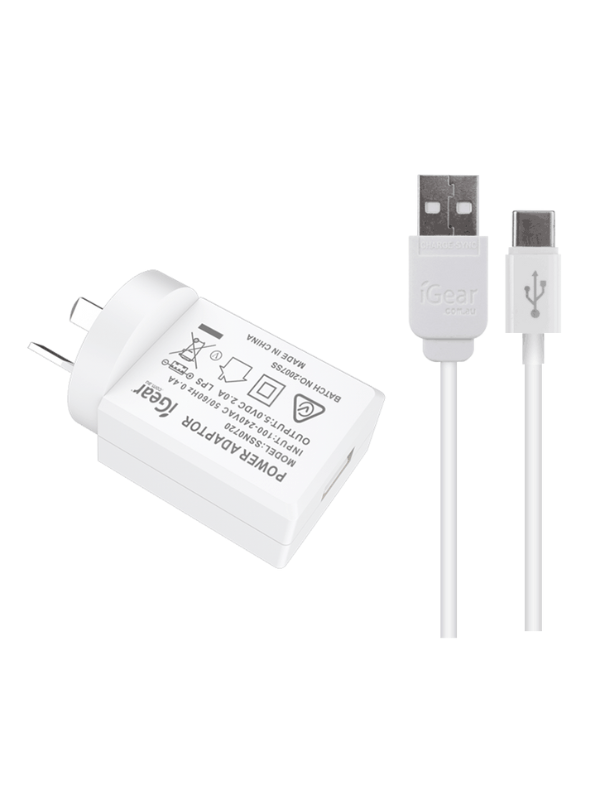 Mobile Phone Power Charger with Cable (Type C) - Perth Childrens
