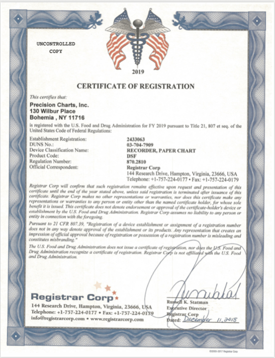 FDA Approved PCI Charts