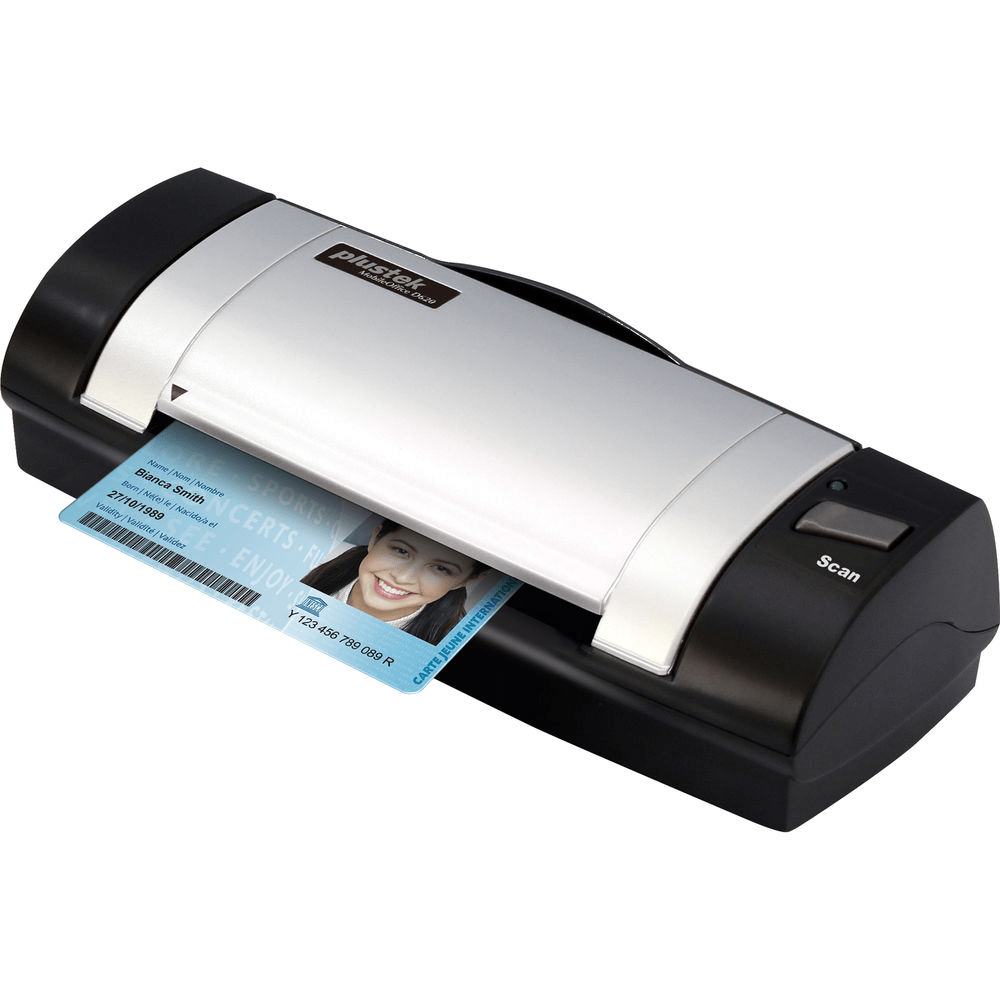 Plustek D620 Mobile Office Scanner ID & Business Card, Bank Cheque PC