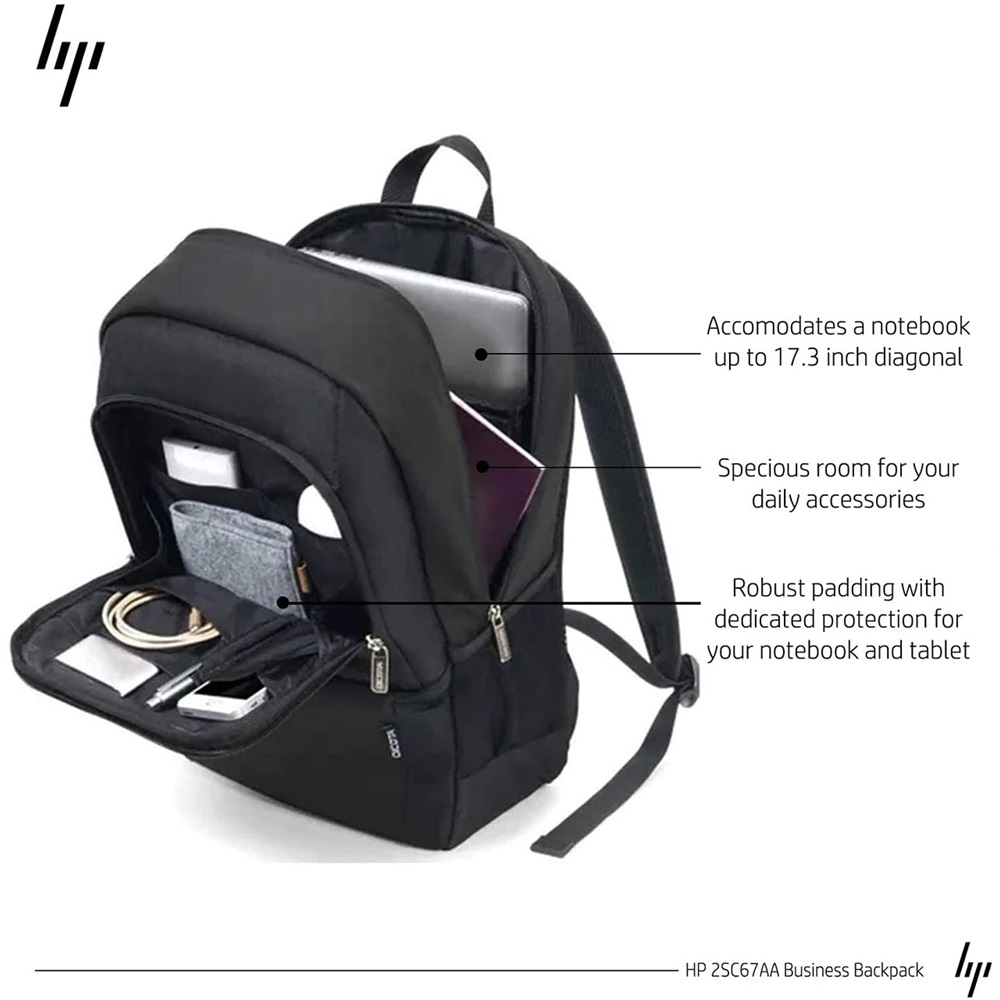HP Laptop Bag 17.3" Business Backpack Black PC Kuwait Ultimate IT
