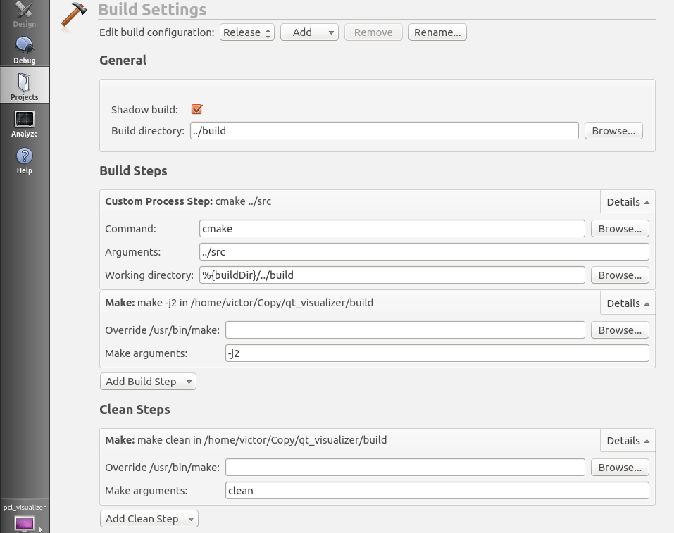 Create a PCL visualizer in Qt with cmake — Point Cloud Library 0.0