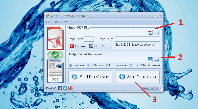 Конвертация PDF в WORD iLovePDF