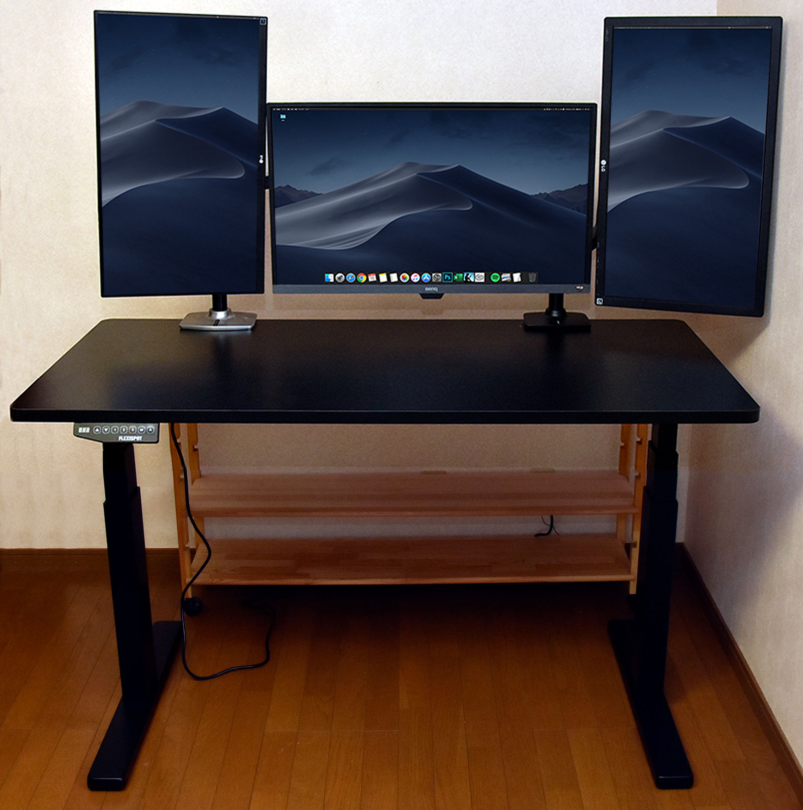 44％割引ホワイト系最低価格の FLEXISPOT 電動式スタンディングデスク 昇降デスク パソコン用 机/テーブルホワイト系