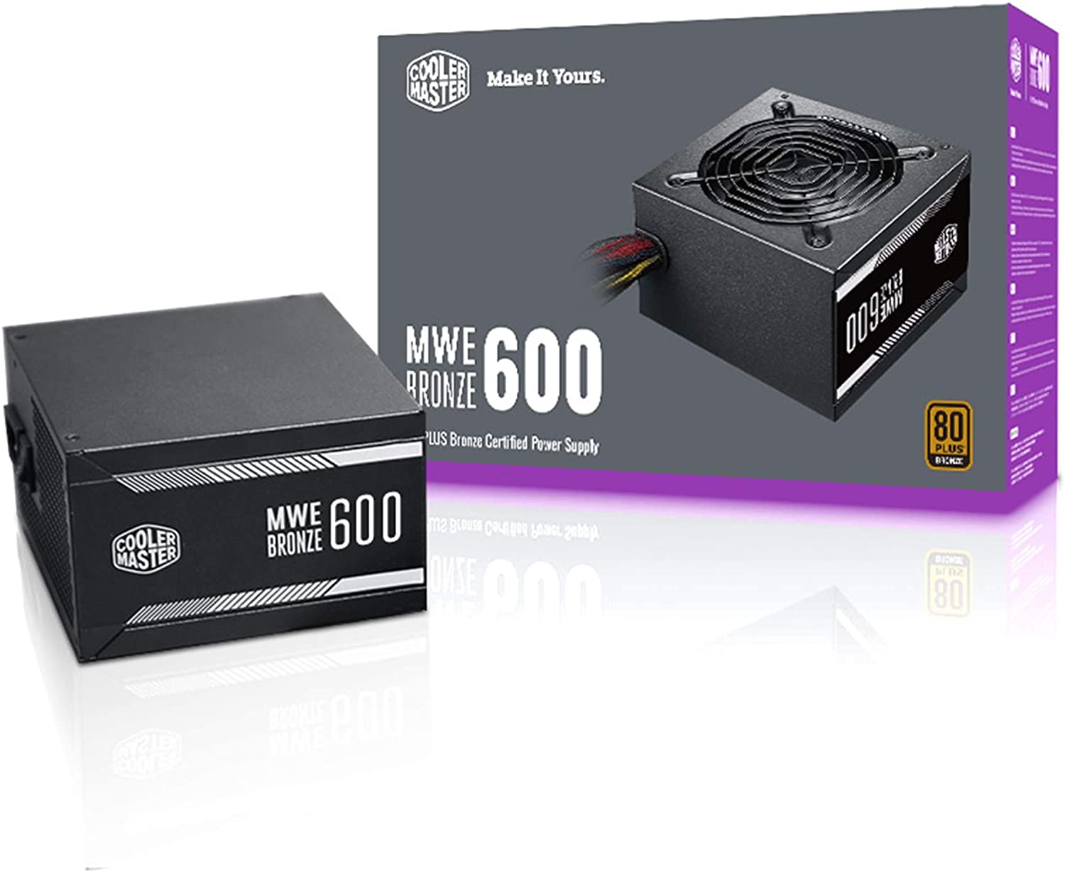 FUENTE PODER COOLER MASTER 600W MWE BRONZE V2 80 PLUS ATX (203602