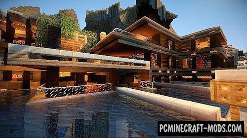 Luxurious Cove House Map For Minecraft 1.18.2, 1.17.1 | Pc Java Mods