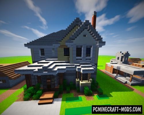 Suburban House Map For Minecraft 1.18.2, 1.17.1 | Pc Java Mods