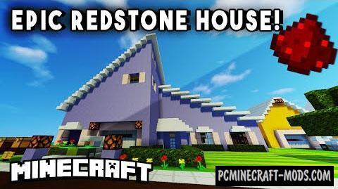 Redstone House Map For Minecraft 1.18.2, 1.17.1 | Pc Java Mods