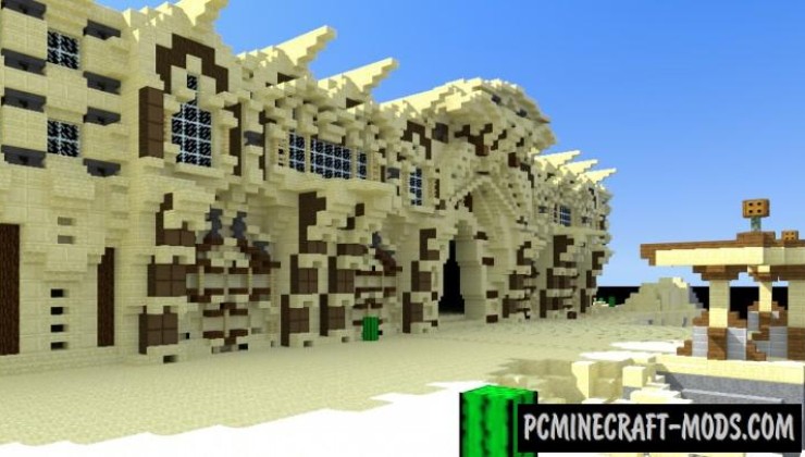 Desert Mansion - House Map For Minecraft 1.18.2, 1.17.1 | Pc Java Mods