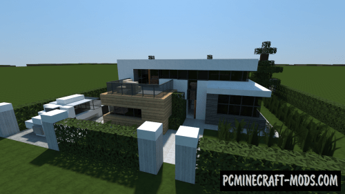 Small Modern House Map For Minecraft 1.18.2, 1.17.1 | Pc Java Mods