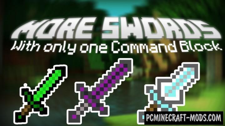 More Swords Command Block For Minecraft 1.9, 1.8 PC Java Mods