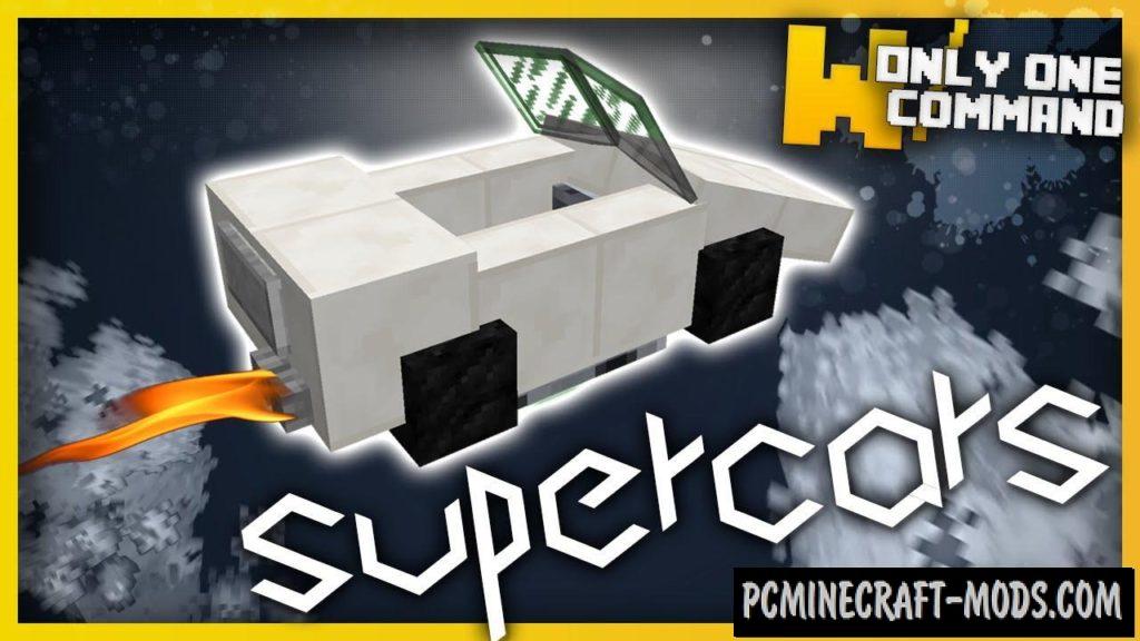 SuperCars Command Block For Minecraft 1.9.4 PC Java Mods