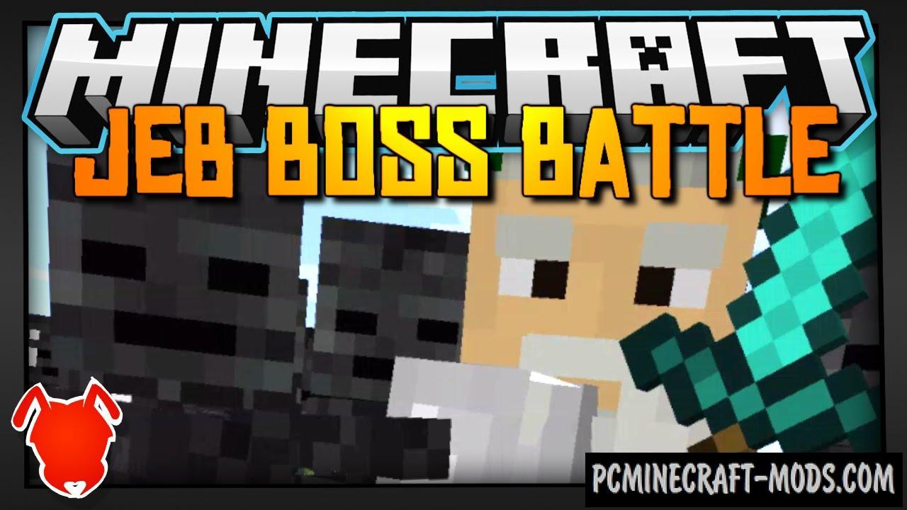 Jeb Boss Battle Command Block For Minecraft 1.8.9, 1.8 PC Java Mods