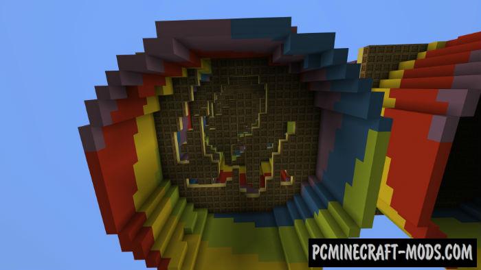 Multilevel TNT Run Minecraft PE Bedrock Map 1.4.0, 1.2.13