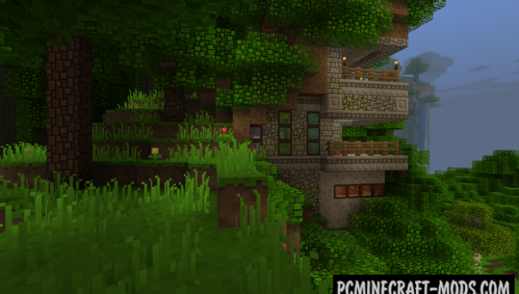 Block Pixel Resource Pack For Minecraft 1.12.2 PC Java Mods