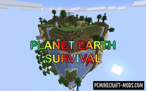 Earth Survival Map For Minecraft 1.17.1, 1.16.5 PC Java Mods