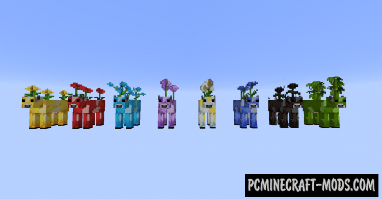 Mooblooms New Mobs Mod For Minecraft 1.16, 1.15.2 PC Java Mods
