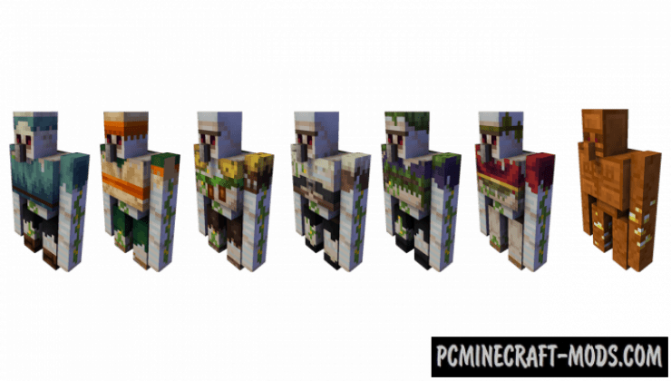 Random mobs Resource Pack For Minecraft 1.15.2 PC Java Mods