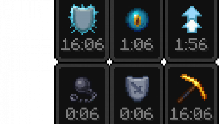 Compact Status Effects GUI, HUD Mod For MC 1.17.1, 1.16.5 PC Java Mods