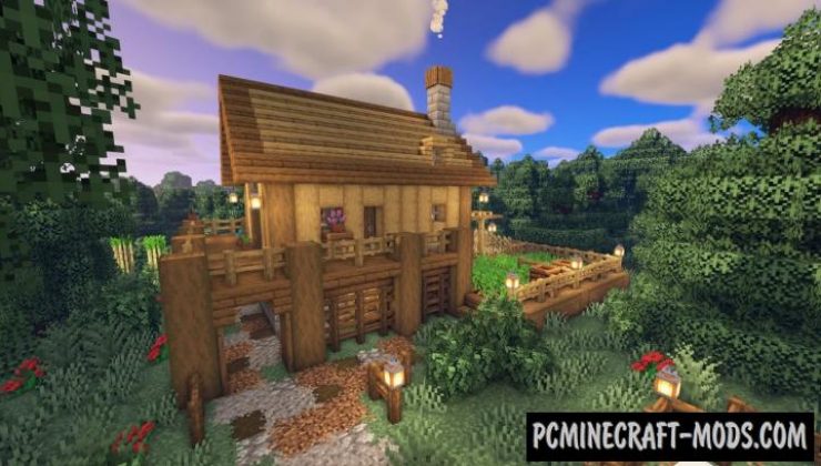 Starter Survival House Map For Minecraft 1.17.1, 1.16.5 PC Java Mods
