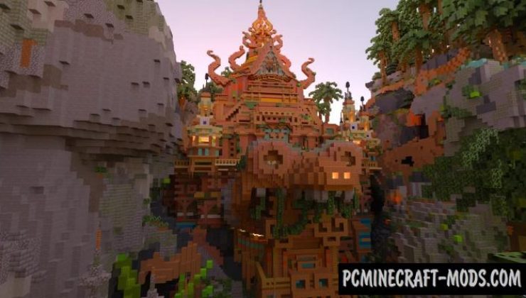 Tears Of Jungle 3D Arts Map For Minecraft 1.17, 1.16.5 PC Java Mods