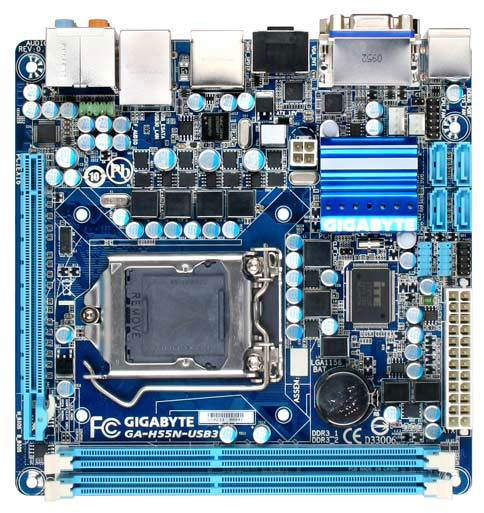 Gigabyte H55N-USB3 LGA 1156 Mini ITX Motherboard Review - PC Perspective
