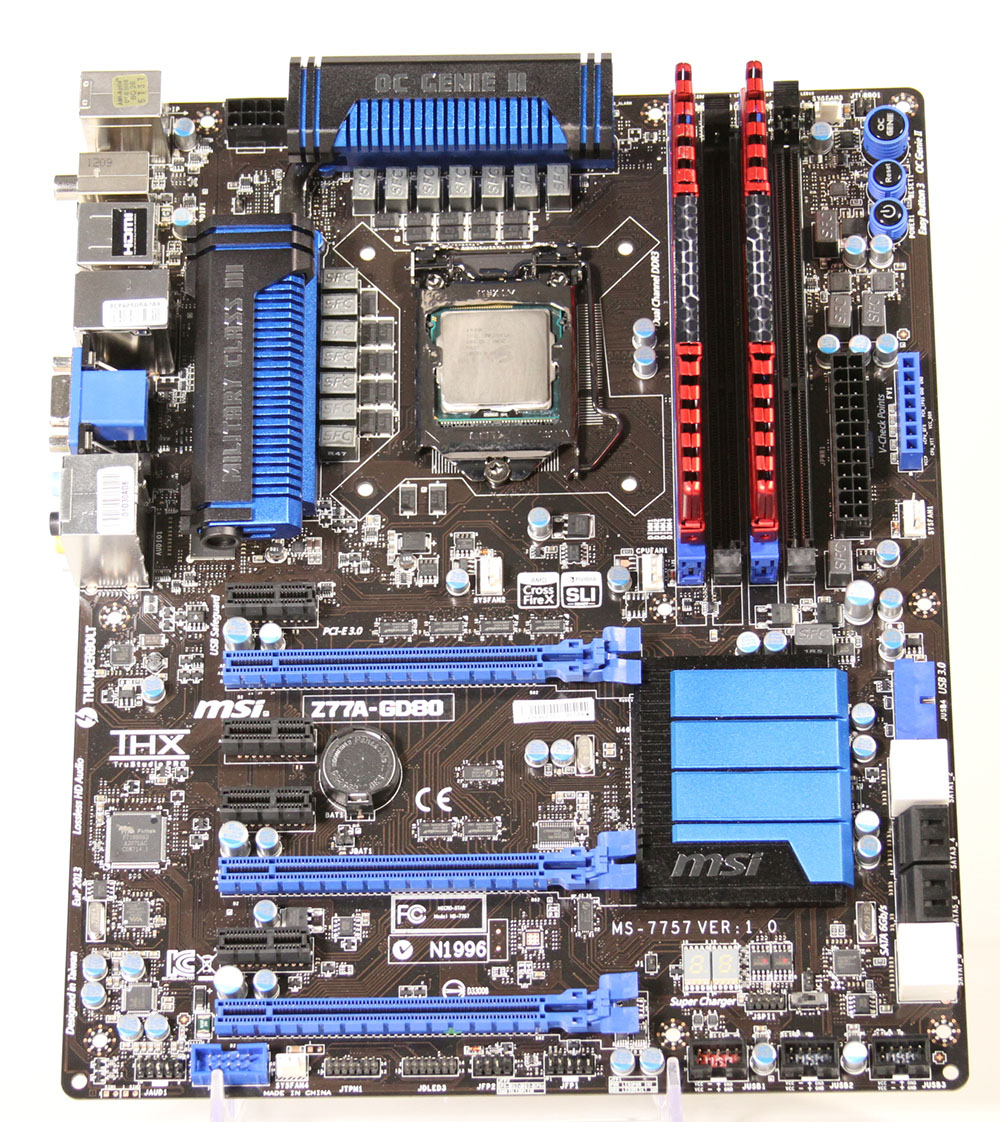 MSI Z77AGD80 with Thunderbolt Motherboard Review PC Perspective