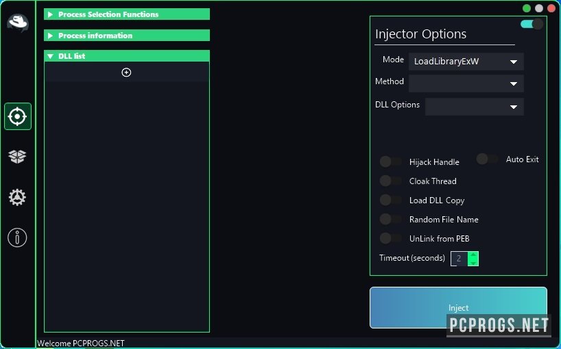 DLL Injector Hacker 1.6.4.5 скачать бесплатно