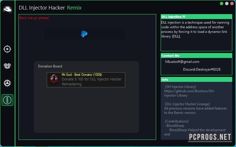 DLL Injector Hacker 1.6.4.5 скачать бесплатно