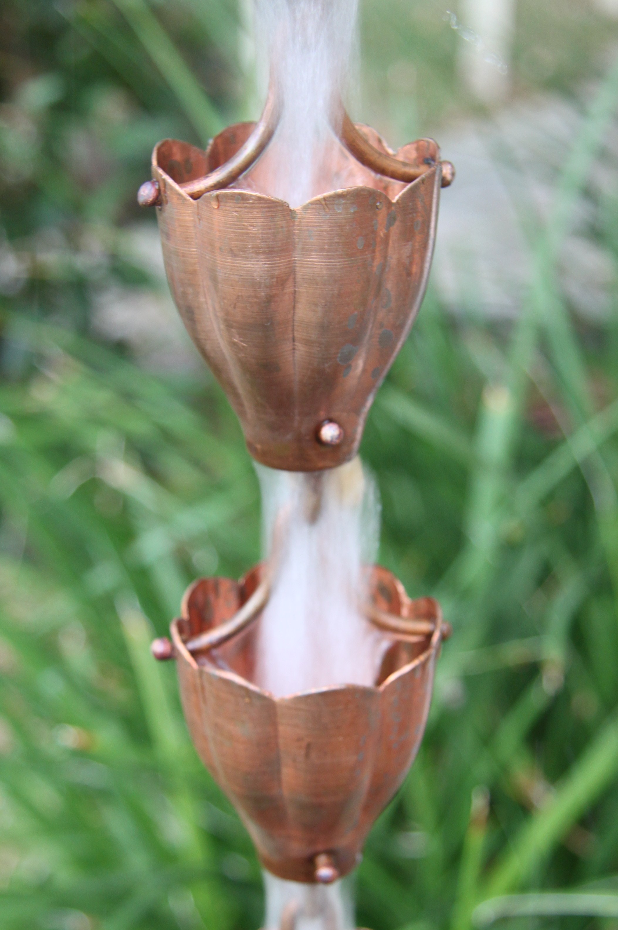 Fluted Cups Rain Chain