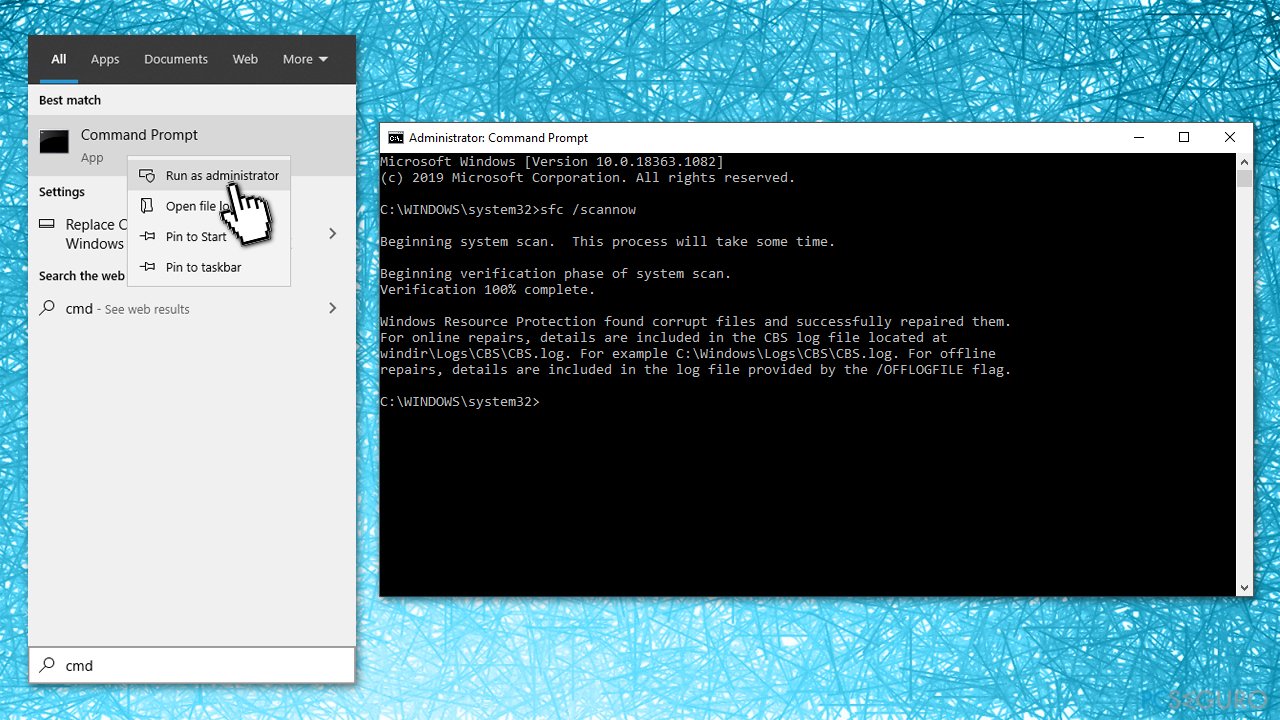 ¿Cómo solucionar el error "La aplicación no pudo iniciarse porque no se pudo inicializar ningún