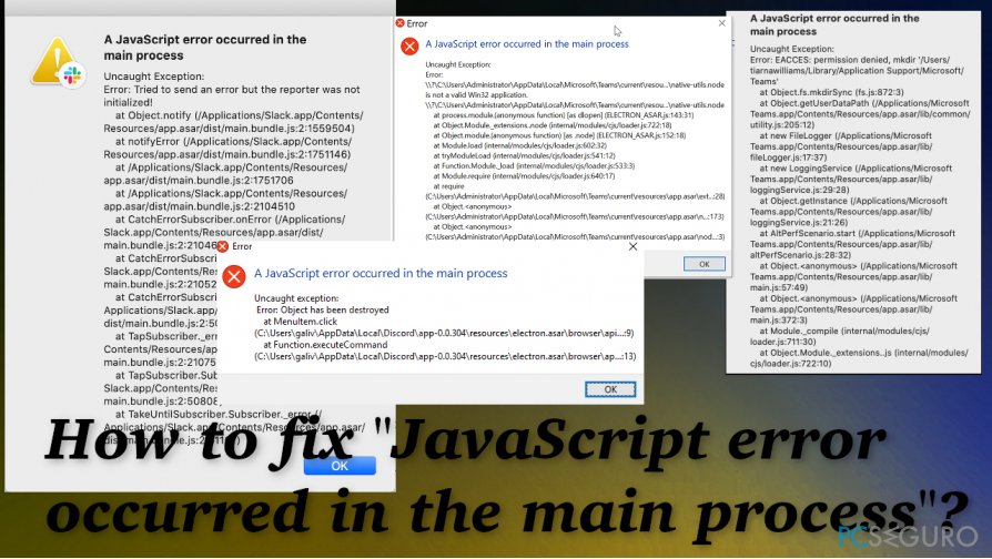 ¿Cómo solucionar el error "Se produjo un error de JavaScript en el